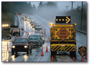 Truck mounted sign